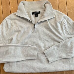 Banana Republic merino wool half zip sweater